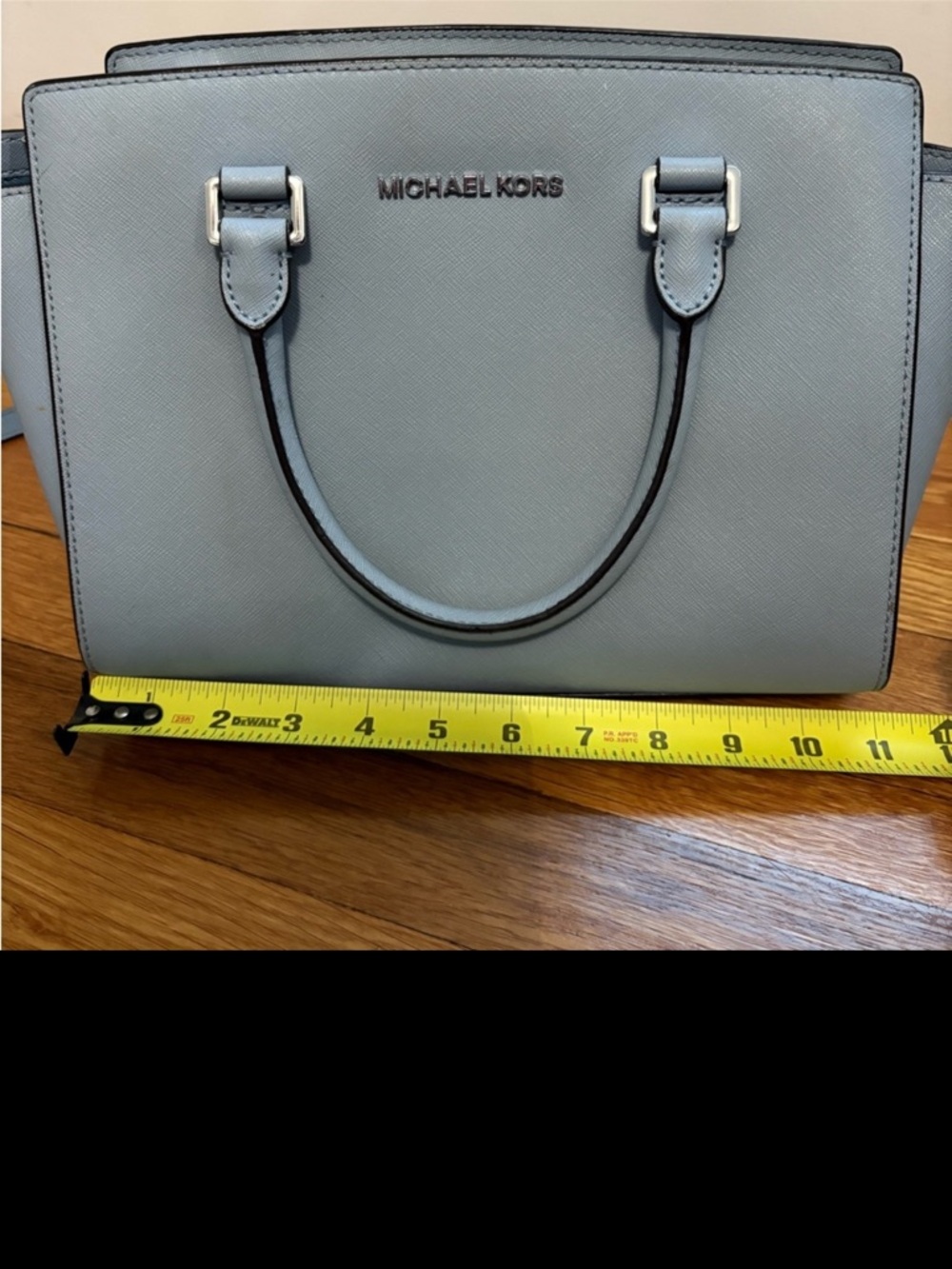 Michael Kors Brown & Light Blue purses both 2 included crossbody satchel bag set - Picture 13 of 16